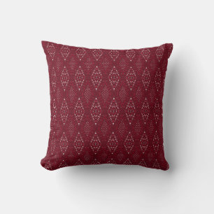 Pave Diamonds Rubies Throw Pillow