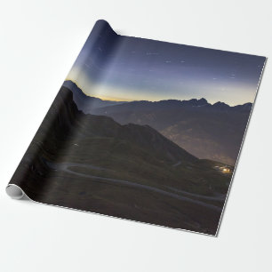 PAVED ROAD BETWEEN MOUNTAI WRAPPING PAPER