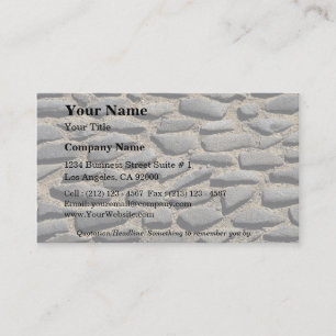Paved road business card