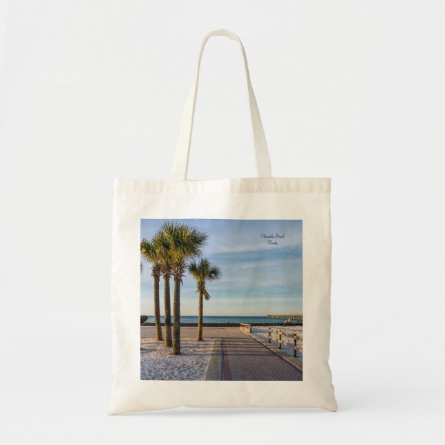 Paved Walkway To Pensacola Beach Tote Bag (Front)