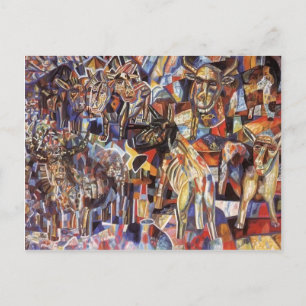 Pavel Filonov- Animals Postcard