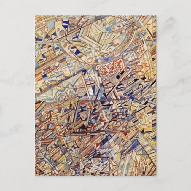 Pavel Filonov- Formula of the Universe Postcard (Front)