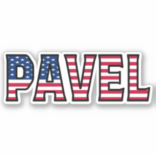 Pavel Name Vorname USA Sticker Stickerset