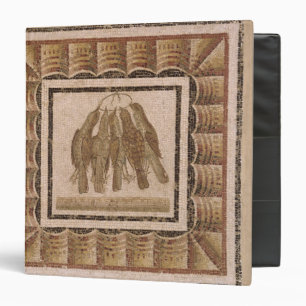 Pavement depicting five thrushes, from El-Jem Binder