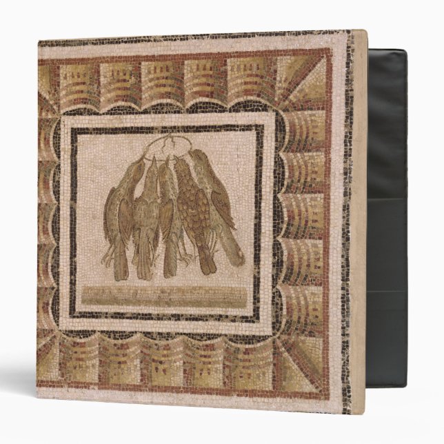 Pavement depicting five thrushes, from El-Jem Binder (Front/Inside)