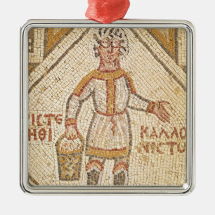 Pavement detail of a builder metal ornament