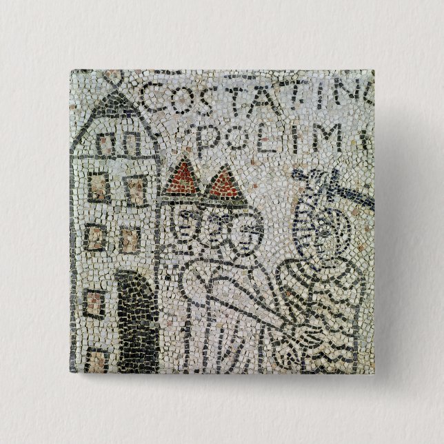 Pavement of St. John the Evangelist 2 Inch Square Button (Front)