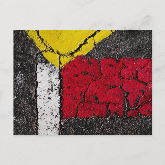 Pavement Paint Art - Cool Holiday Postcard (Front)