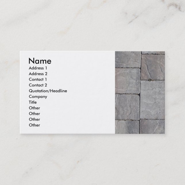 Pavers Business Card (Front)