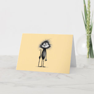 Pavian baboon holiday card