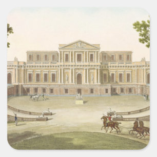 Pavilion of Haarlem, from 'Choix des Monuments, Ed Square Sticker