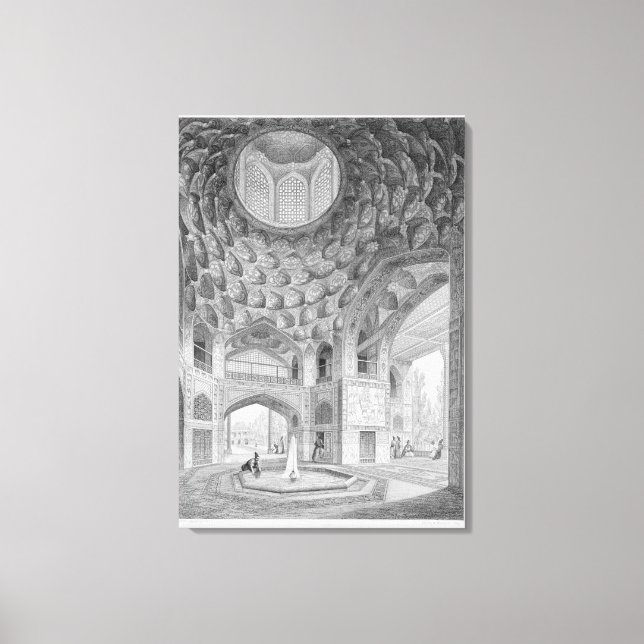 Pavilion of the Eight Paradises, in Isfahan, from Canvas Print (Front)