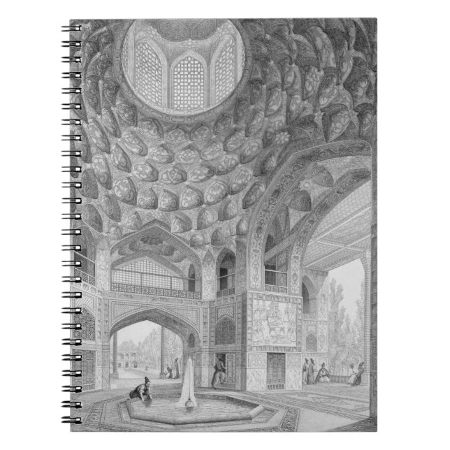 Pavilion of the Eight Paradises, in Isfahan, from Notebook (Front)