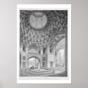 Pavilion of the Eight Paradises, in Isfahan, from Poster