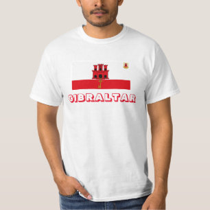 Pavillon De Gibraltar Et T-shirt Crest