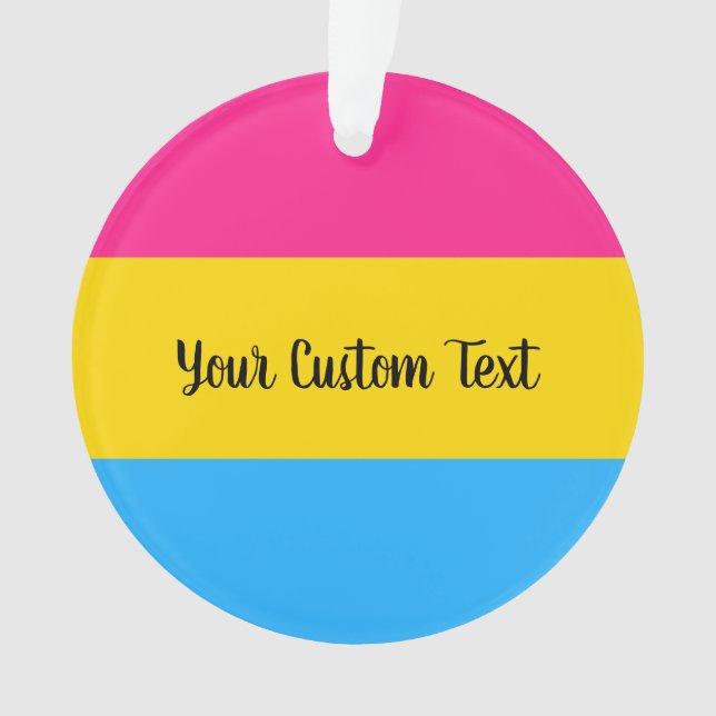 Pavillon de la Fierté de Pansexualité avec texte O (devant)