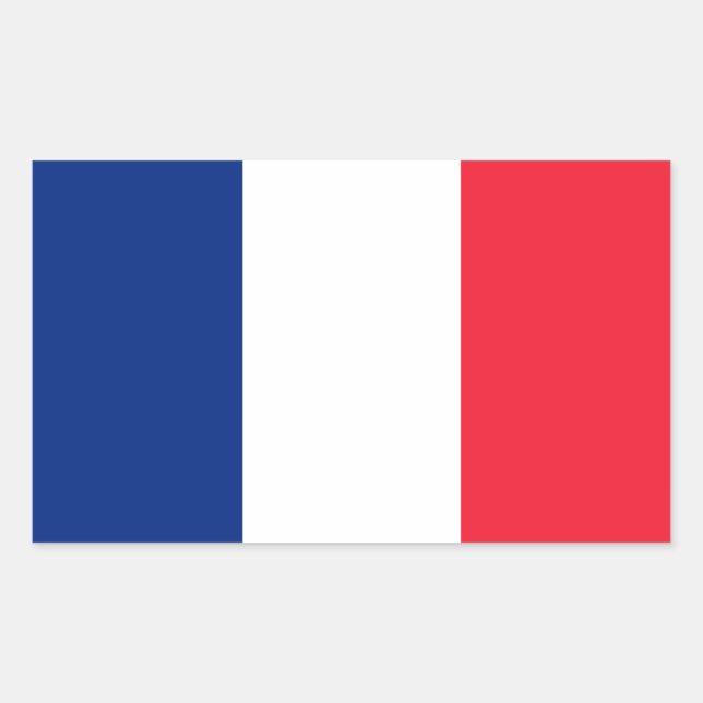 Pavillon de la France  Flag of France Sticker (Front)