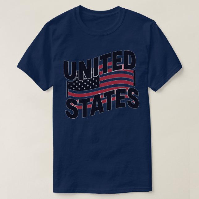 Pavillon des États-Unis TShirt (Design devant)