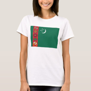 Pavillon du Turkménistan x Carte T-shirt