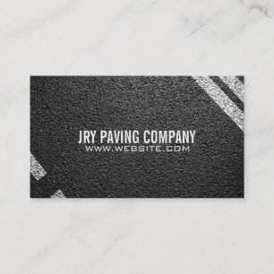 Paving Company Construction Business Card