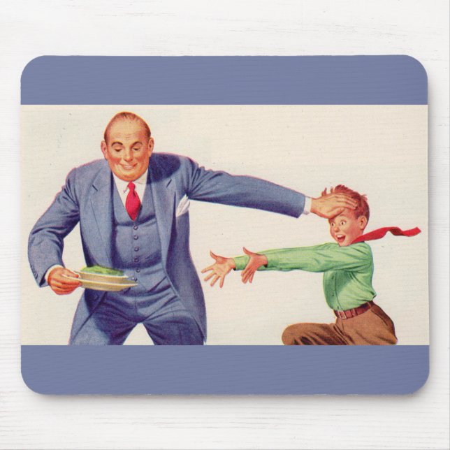 Pavlov's creamed spinach mouse pad (Front)