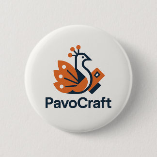 Pavocraft 2 Inch Round Button