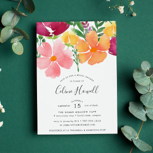 Pavot de Californie   Invitation de douche nuptial