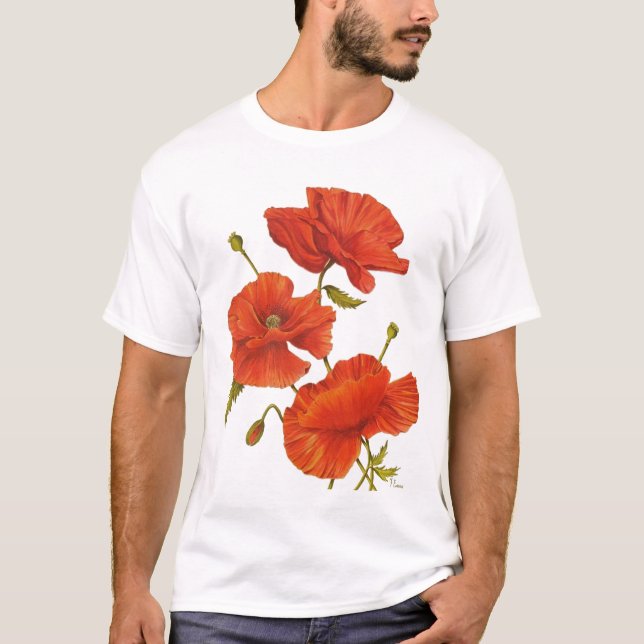 Pavots de T-shirt (Devant)