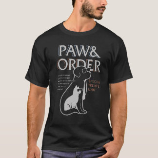 Paw And Order Special Feline Unit Pets Training Do T-Shirt