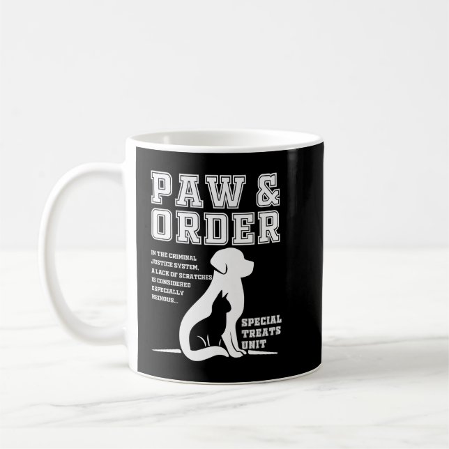 Paw and Order Special Treats Unit Training Dog And Coffee Mug (Left)