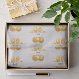 Paw Approved Beige Black Gold Homemade Treat Tissue Paper