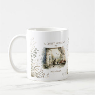 Paw & Bloom Cozy Cat Café & Botanical Mug