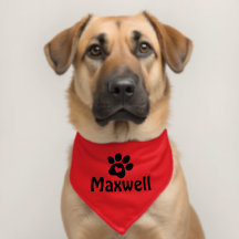 Paw Chien Coeur Personnalisé