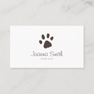 Paw Dog Walking Pet Sitting Vet Appointment Card