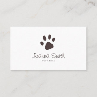 Paw Dog Walking Pet Sitting Vet Appointment Card