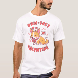 Paw-Fect Valentine - Corgi Dog Valentine Gift T-Shirt