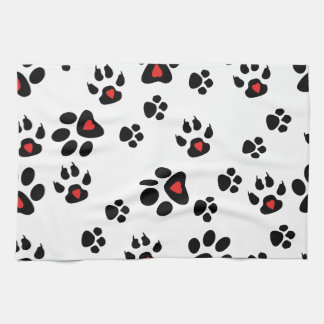 Paw Foot Prints Kitchen Towel