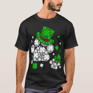 Paw Hat Leprechaun St Patricks Day Shamrock Dog Ca T-Shirt