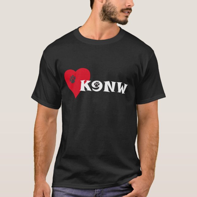 Paw Heart K9 Nose work T-Shirt (Front)