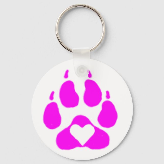 Paw Heart Keychain (Front)