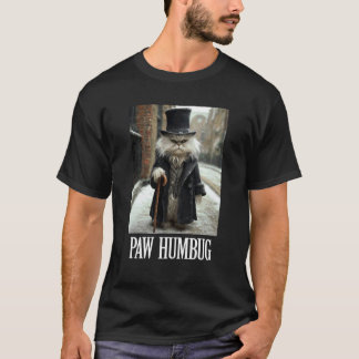 Paw Humbug Funny Cat Christmas Pet Holiday Photo S T-Shirt