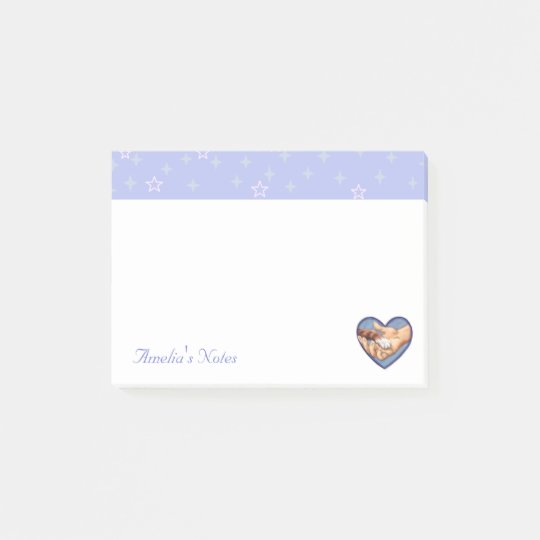 "Paw in Hand" Cute Customisable Post-It Notes