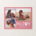 Paw Joy EDITABLE COLOR Personalized Puzzle<br><div class="desc">Photo gifts make the best gifts! Easily personalized with your text and/or photo(s) for a custom look. Designed by Berry Berry Sweet. View more designs at www.berryberrysweet.com</div>