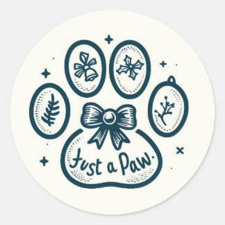 Paw-liday Cheer : Sticker Festive Christmas Paws