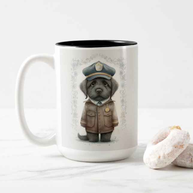 Paw Patrol...Keeping the Community Safe Two-Tone Coffee Mug (With Donut)