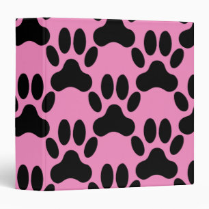 Paw pattern background binder