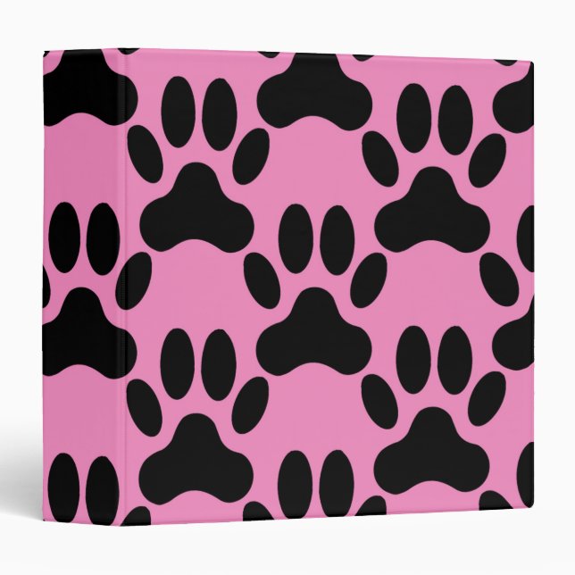 Paw pattern background binder (Front/Spine)