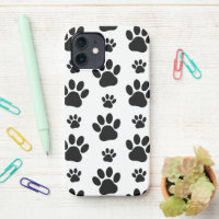 Paw Pattern, Dog Paws, Paw Prints, Black and White