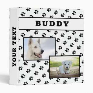 Paw Pattern Pet Dog Keepsake Photo Album Binder