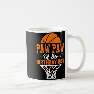 Paw paw of the birthday boy basketball t shirt_1  coffee mug